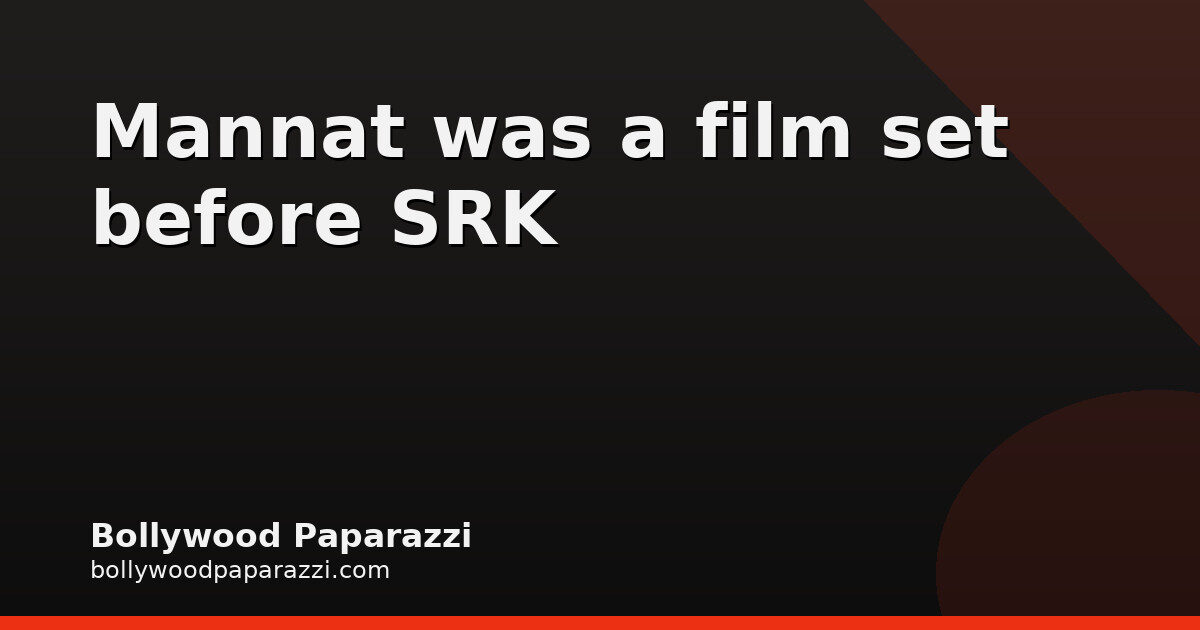 Anil Kapoor shot Tezaab at Mannat before SRK bought it