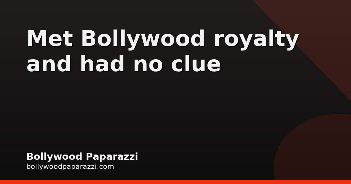 Benedict Garrett Didn’t Know Amitabh Bachchan Was Bollywood Royalty