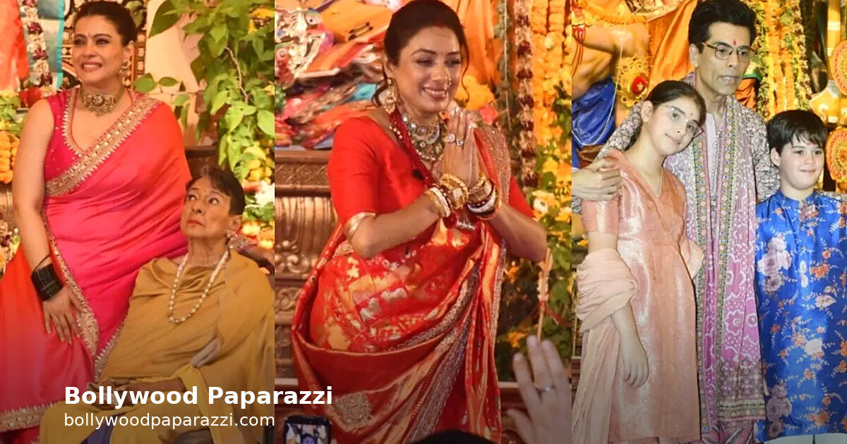Kajol, Karan Johar, Salman Khan Join Durga Puja Festivities