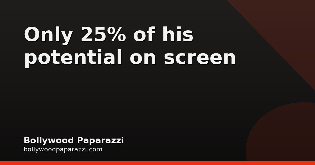 Manoj Bajpayee Says Only 25% of His Potential Is Used
