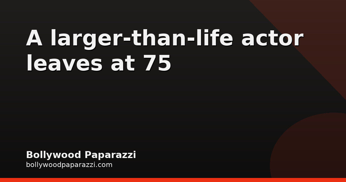 Nana Patekar dies at 75; Anupam Kher pays tearful tribute