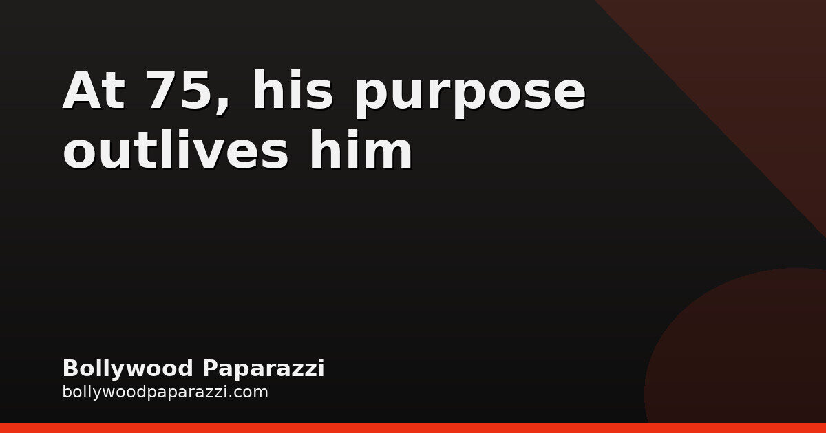 At 75, Nana Patekar’s fraternity gathers to remember his purpose