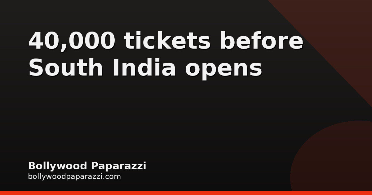 Ramayana Part One Sells 40,000 Tickets in 24 Hours