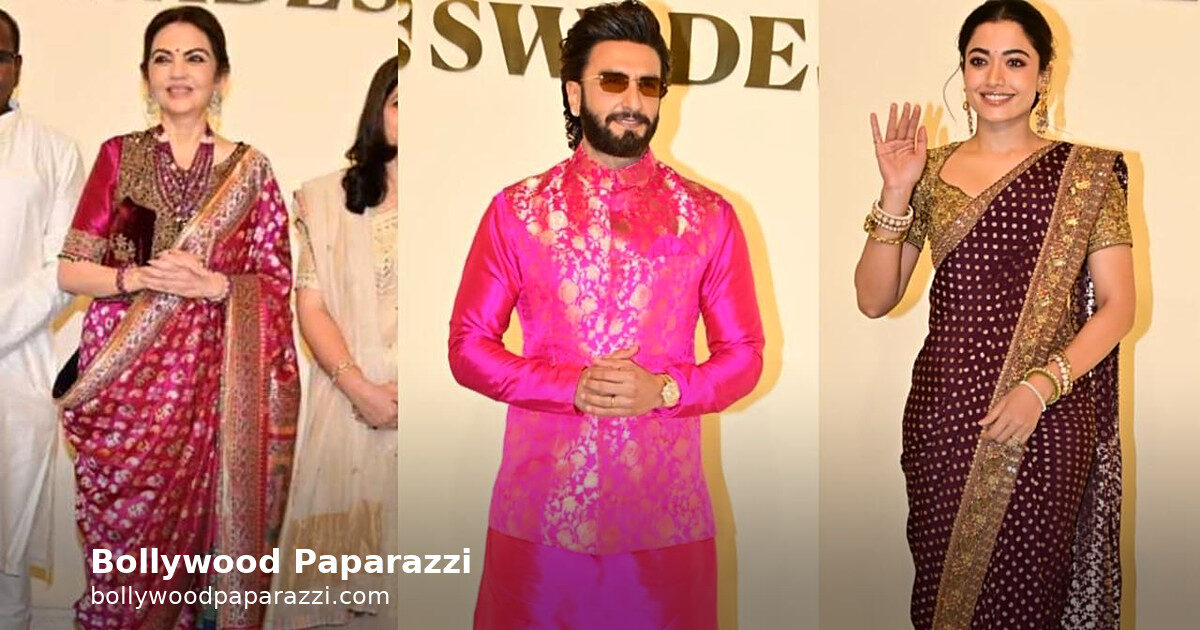 Ranveer, Rashmika, Nita Ambani Turn Traditional at Swadesh