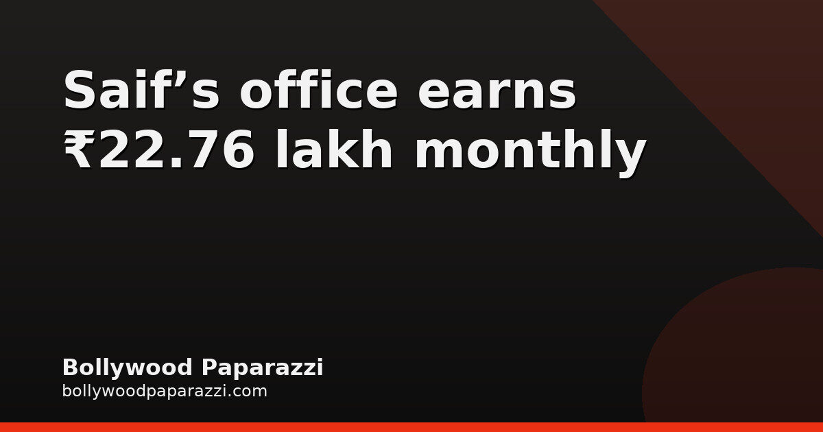 Saif Ali Khan leases Andheri office for ₹22.76 lakh a month