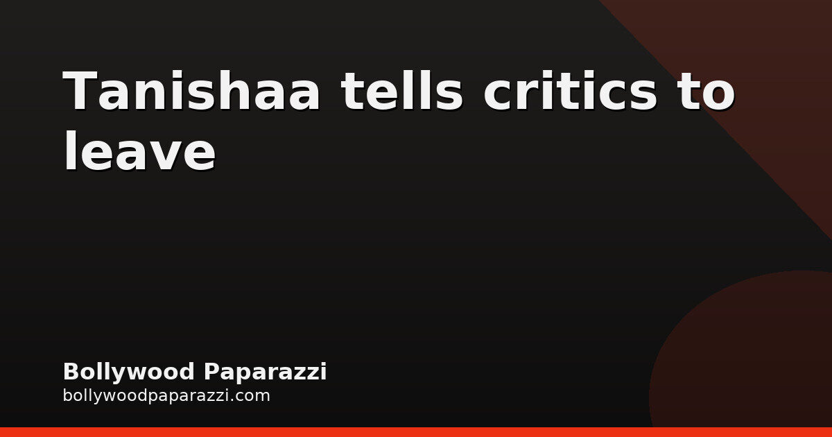 Tanishaa Mukerji Slams ‘Blind Hate’ of Elitist Hindus
