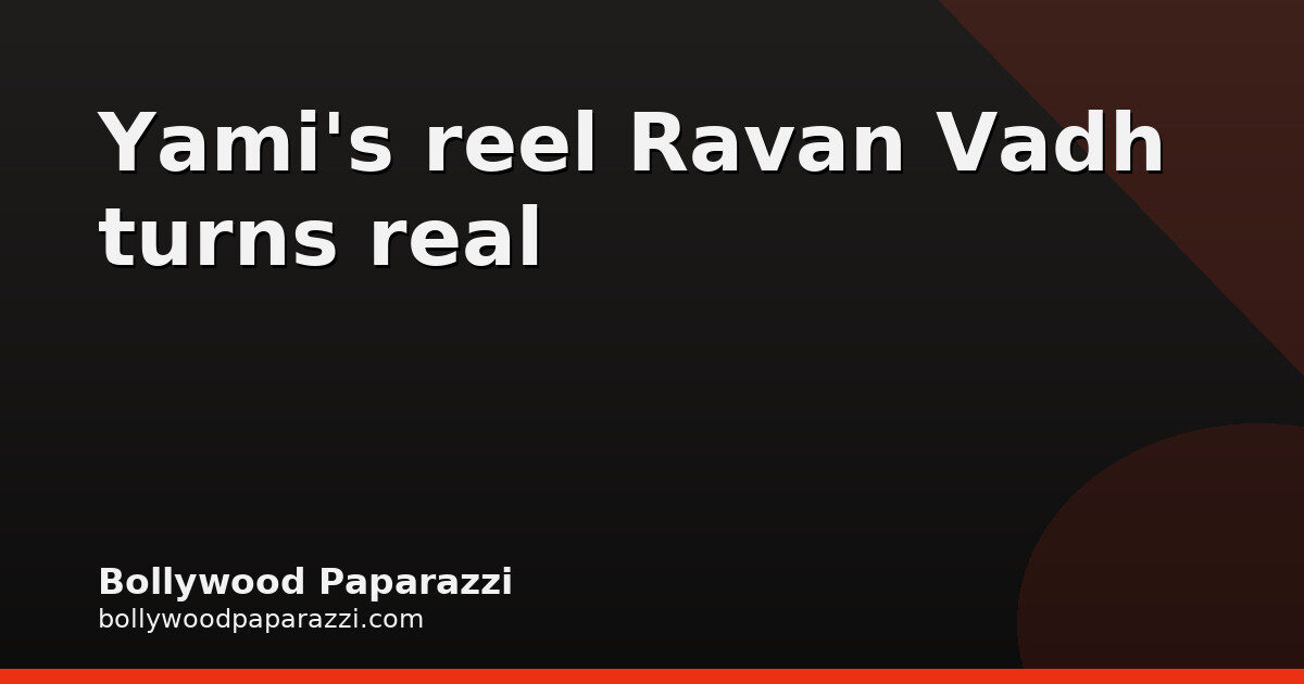 Yami Gautam to Perform Ravan Vadh at Delhi Ramleela on Dussehra